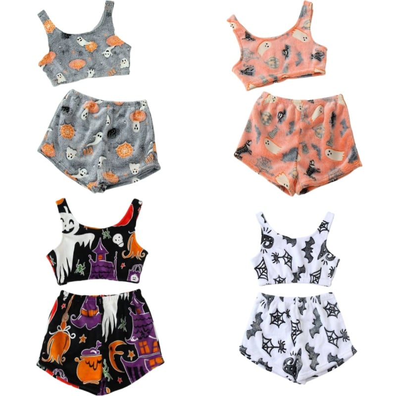 💥Halloween Pre - Sale 49% Off 🎃Halloween vest pajamas set👻