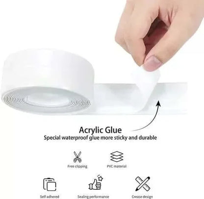 Magic Anti-Mold Peel & Stick Selfadhe Sive Caulk Tape Strip