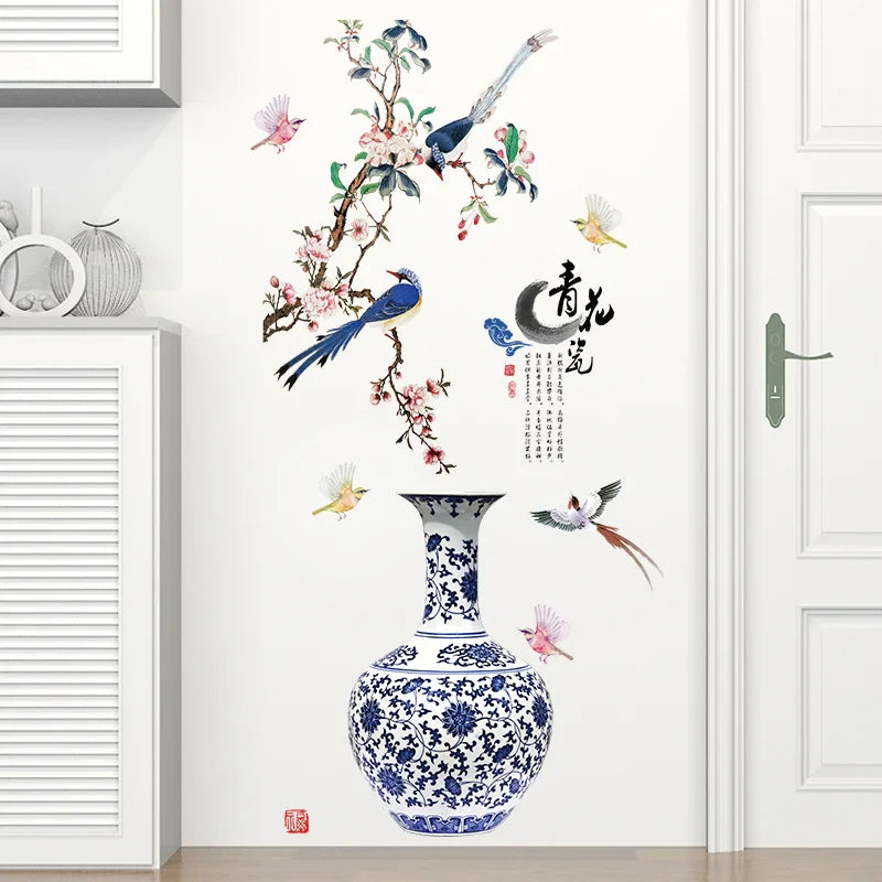 🎉3D Large Vase Wall Sticker