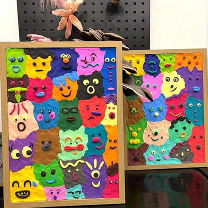 🔥Last 4 hours 57% OFF - 🖼️DIY Stress Relief Clay Frame Kit