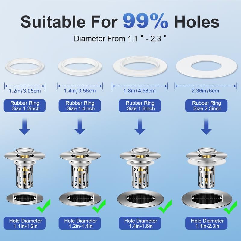 🔥Promotion Save- 49% OFF🔥-Universal 2-in-1 Bathroom SinkStopper