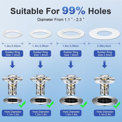 🔥Promotion Save- 49% OFF🔥-Universal 2-in-1 Bathroom SinkStopper