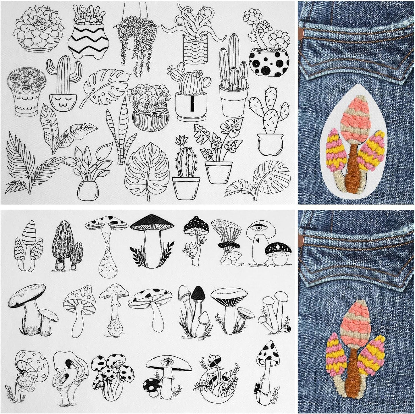 ⏰Last Day 48% OFF -🌼 Water Soluble Patterns for Embroidery