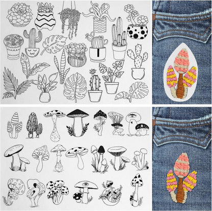 ⏰Last Day 48% OFF -🌼 Water Soluble Patterns for Embroidery