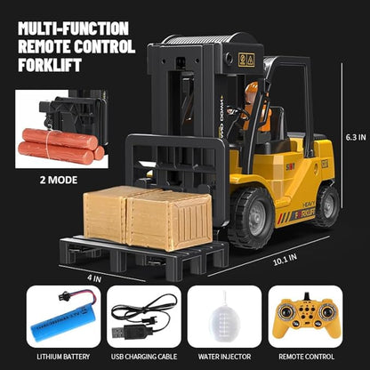 Roll over image to zoom in RC Forklift Truck, 2 in 1 Transform Lift Fork & Hook