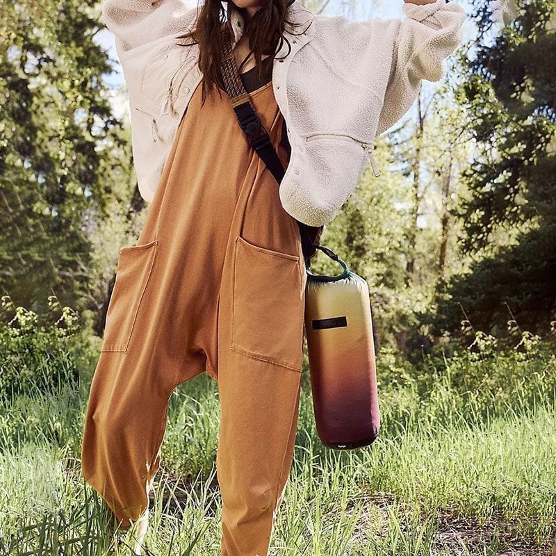 🔥Spring Promotion🔥Coverfrot Wide Leg Jumpsuit with Pockets