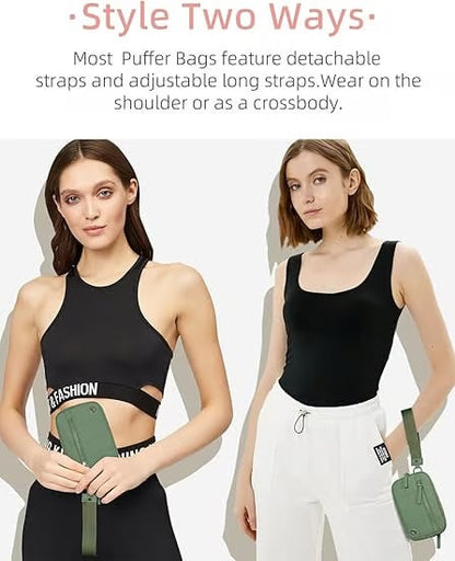 Puffer Wristlet Wallet Fits Phone💜