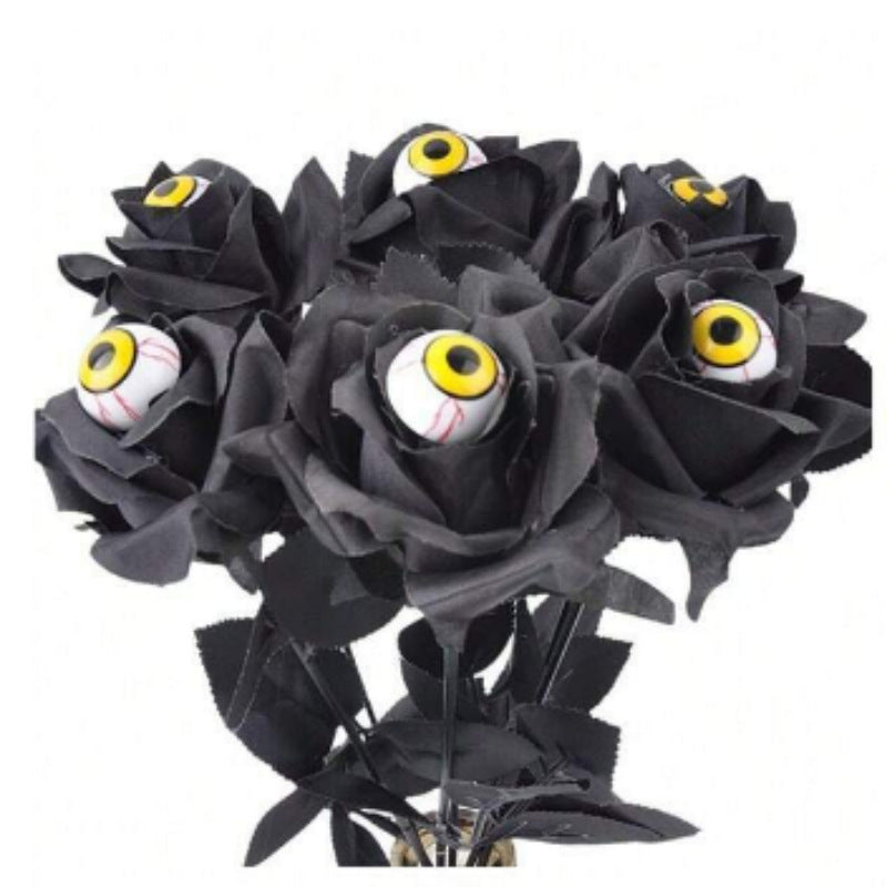 💀Devil Eye Black Rose Stem Decoration🌹 (BUY 5 GET 5 FREE)💥