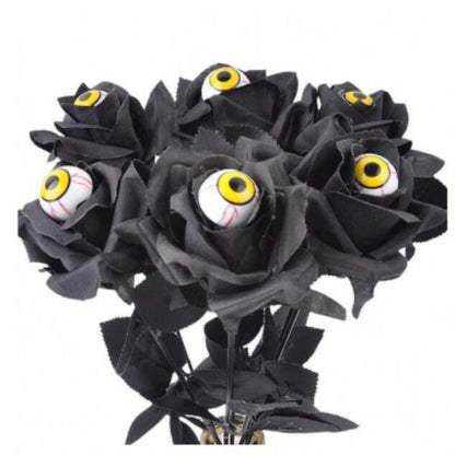 💀Devil Eye Black Rose Stem Decoration🌹 (BUY 5 GET 5 FREE)💥