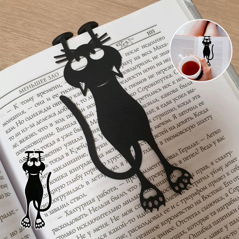 😸Funny Cat Bookmark- Locate Reading Progress With Cute Cat Paws🐾