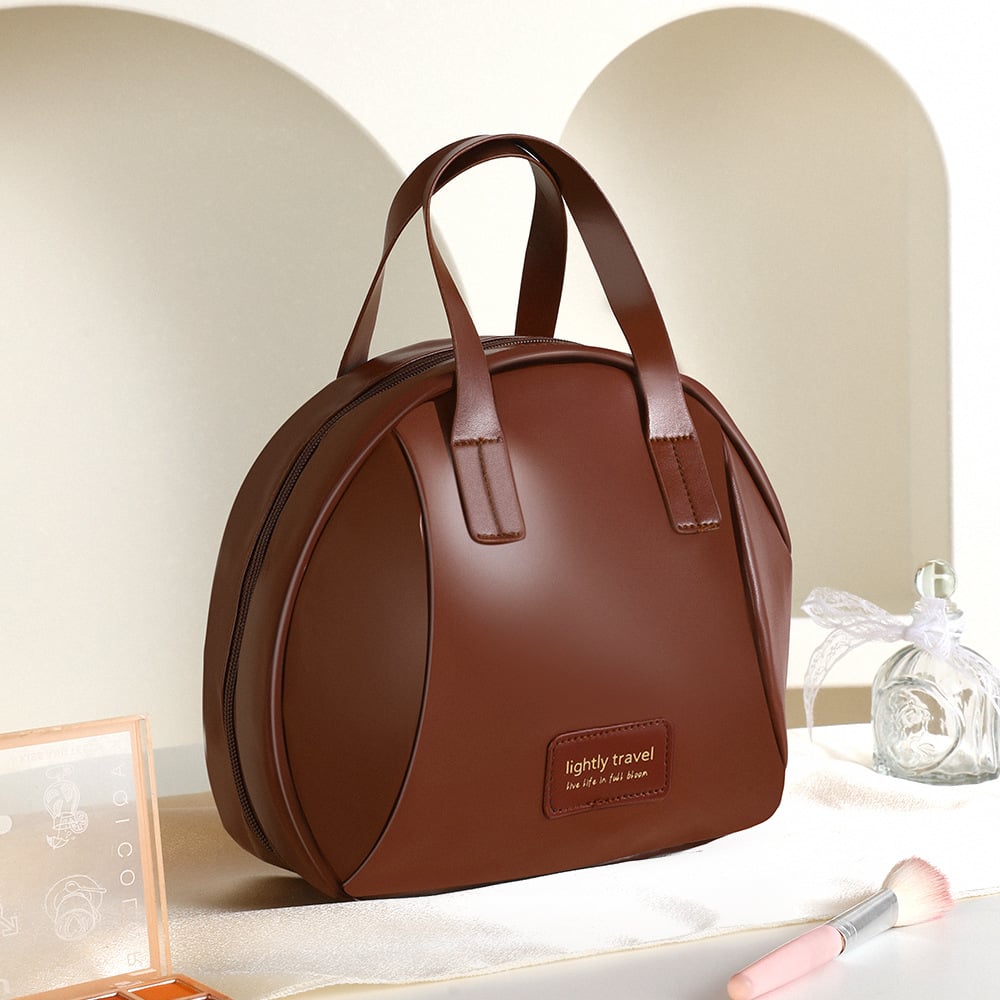 Multi-layered Shell-shaped Cosmetic Bag