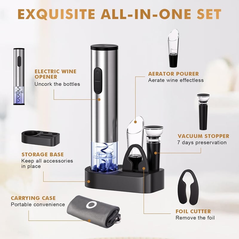 🛒Weekend Big Promation 49% OFF--Electric Wine Openers Set