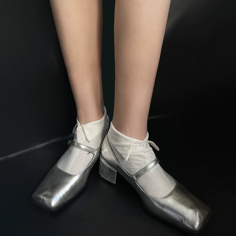 Shirt Collar Button Socks