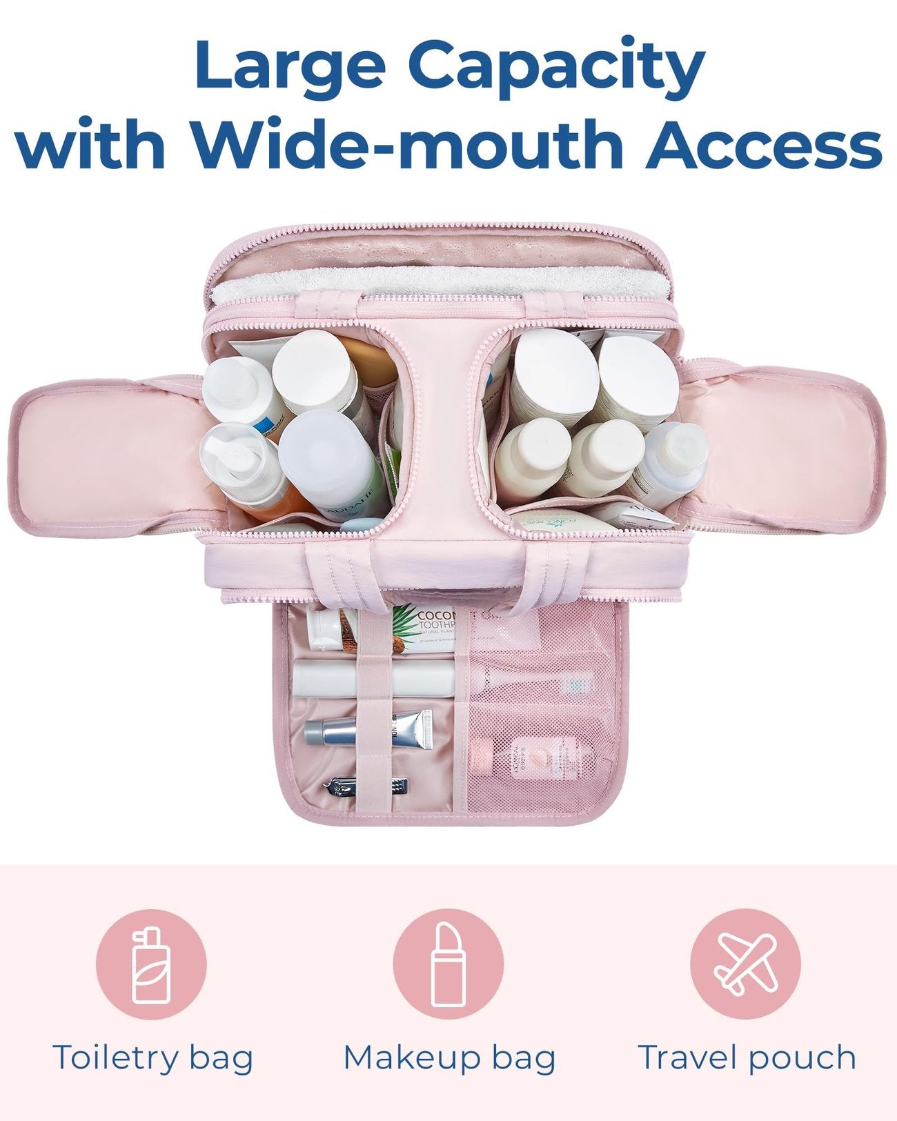 4-in-1 Puffy Multi-Functional Toiletry Bag for Women