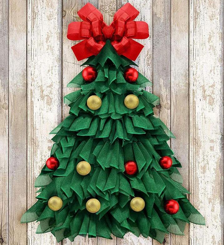 🔥Hot Sale 49% OFF 🎄Handmade Christmas Tree Wreath for Front Door