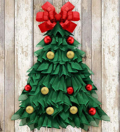 🔥Hot Sale 49% OFF 🎄Handmade Christmas Tree Wreath for Front Door