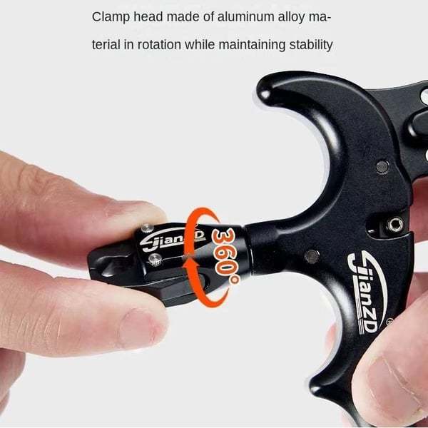 🔥Last Day Promotion 49% OFF-360° Rotatable Three-finger Bow Release Tool Black