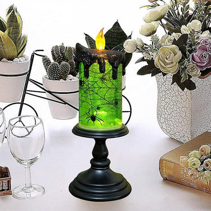 🔥Halloween Sale 57% Off -🎃Halloween Snow Globe Flameless Candle with Timer