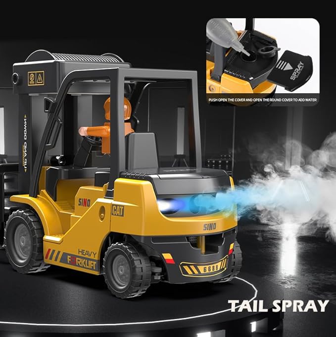 Roll over image to zoom in RC Forklift Truck, 2 in 1 Transform Lift Fork & Hook