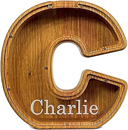🔥Letter Piggy Bank-Wood Gift For Kids