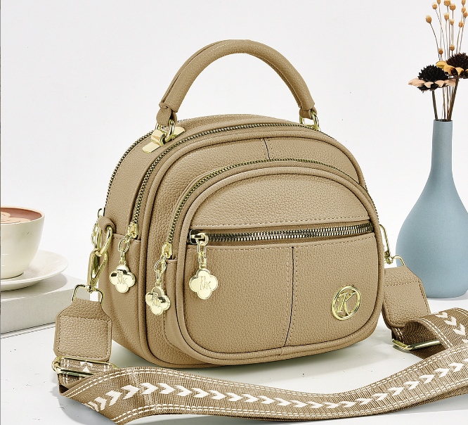 ✨Mother's Day Sale🎁multifunctional compartment Adjustable wide shoulder strap leather bag