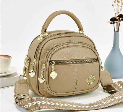 ✨Mother's Day Sale🎁multifunctional compartment Adjustable wide shoulder strap leather bag