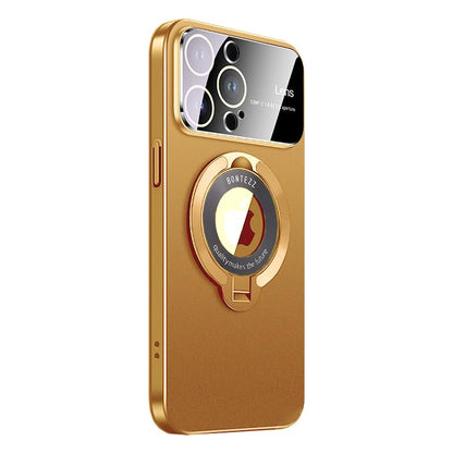 📱MagSafe iPhone Case with Integrated Stand and Large Window Design