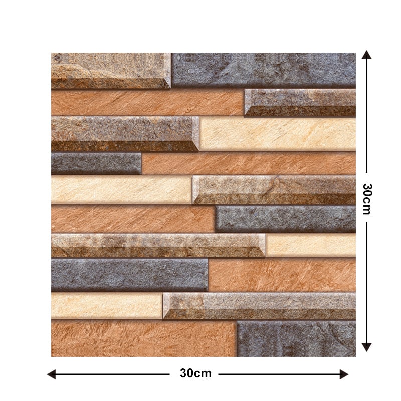 10Pcs 3D Peel and Stick Wall Tiles(12x12 inches)