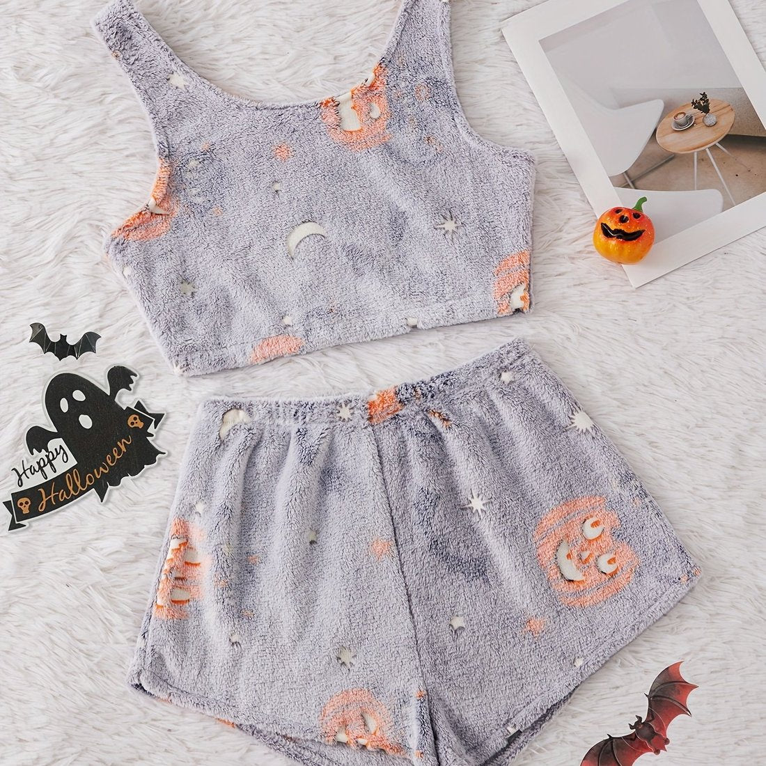 💥Halloween Pre - Sale 49% Off 🎃Halloween vest pajamas set👻