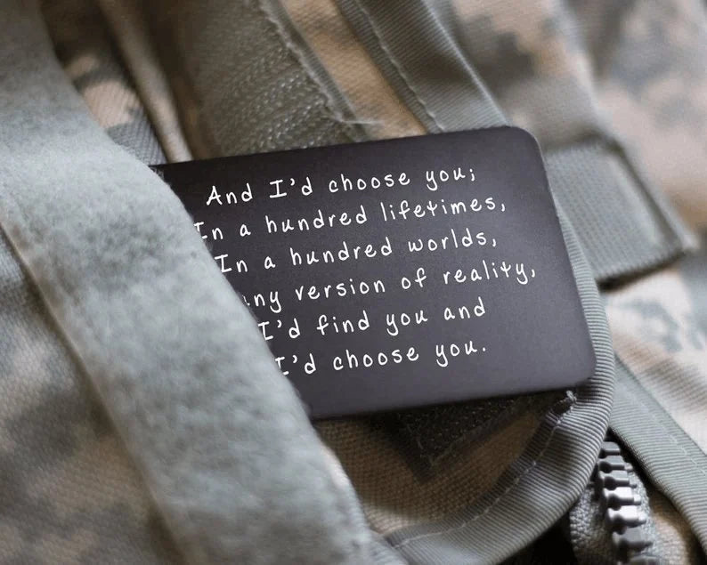 Last Day 75% OFF - ✍️Metal Engraved Card - Message of Love💞