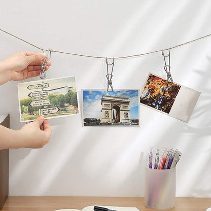 🔥Winter Hot Sales-49% OFF-(1SET/5PCS)Stainless Steel Metal Long Tail Clip With Hooks🔥