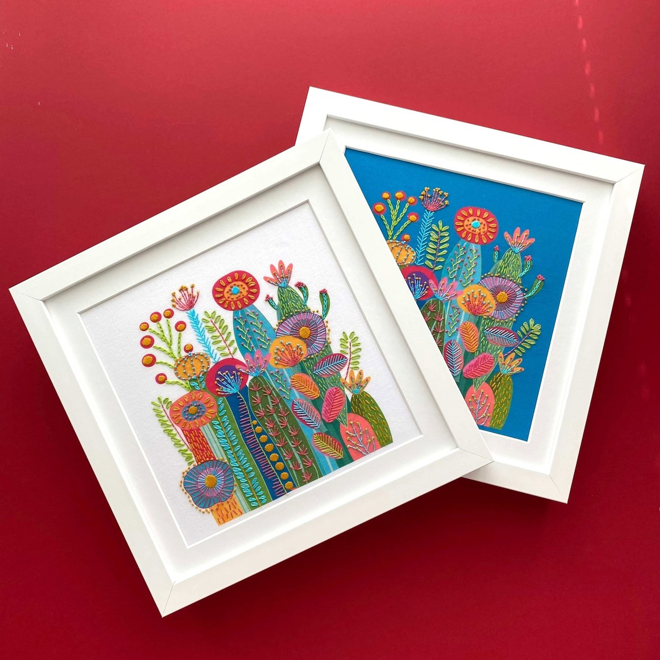 🔥LAST DAY 49% OFF-Interesting Cactus Hand Embroidery Kit