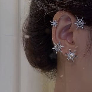 🎅New Year Diamond And Zirconia Earrings Without Holes