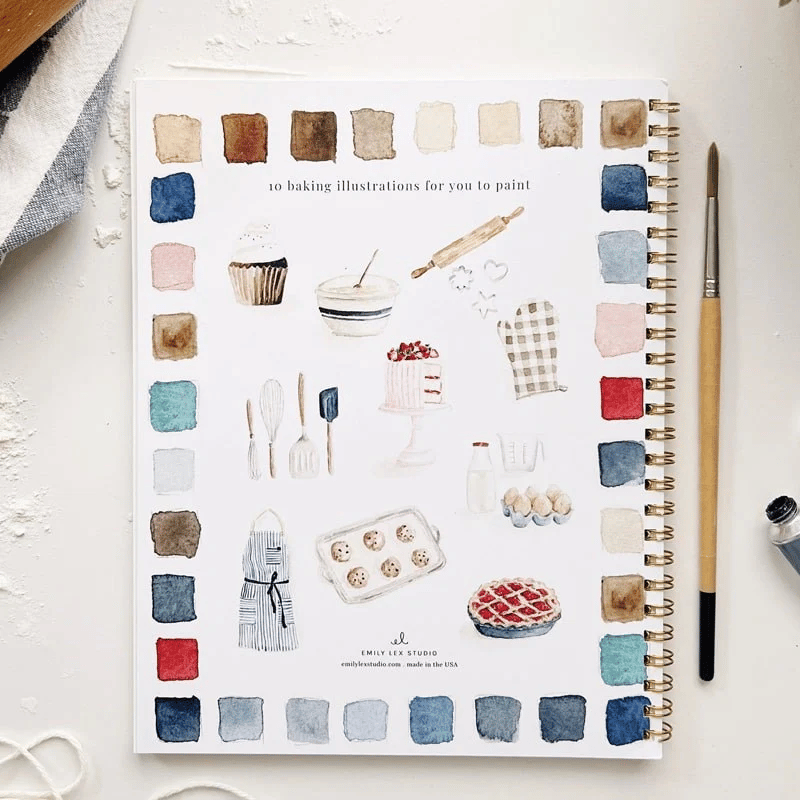 🔥LAST DAY 60% OFF - 💕Watercolor Workbook 🖼️Beginner-Friendly