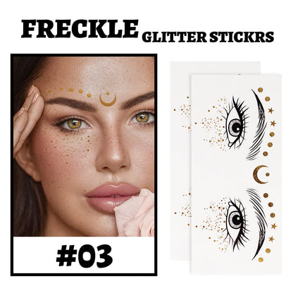 🏆Same style as Swifty🏆Gold Glitter Freckles Makeup Patches