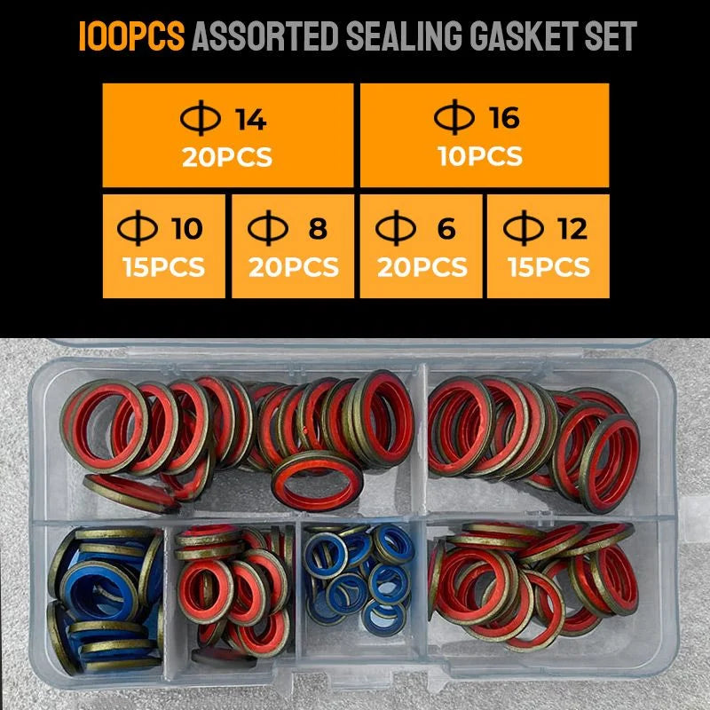 🎁2024 New Year Hot Sale🎁100pcs/ 245pcs Assorted Sealing Gasket Set