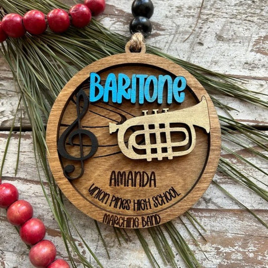 🎼Personalized Band Christmas Tree Ornament