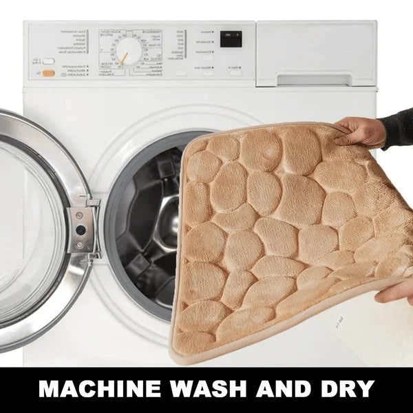 💥Hot Sale 48% OFF💥Cobblestone Embossed Bathroom Bath Mat