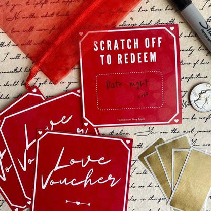 🎫DIY Scratch-Off Love Voucher Cards