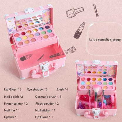 (🔥RECOMMEND 2023 BEST GIFT TO FAMILY🔥)Kids Washable Makeup Beauty Kit