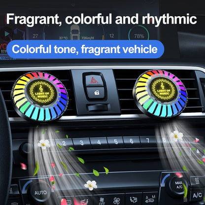 🌈Car RGB LED Rhythm Ambience Light with Voice Control🚗