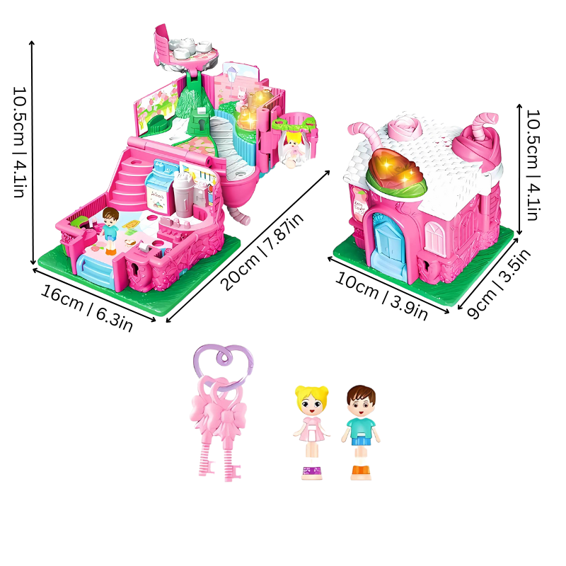 PlayPalace Mini Dollhouse of Hidden Surprises