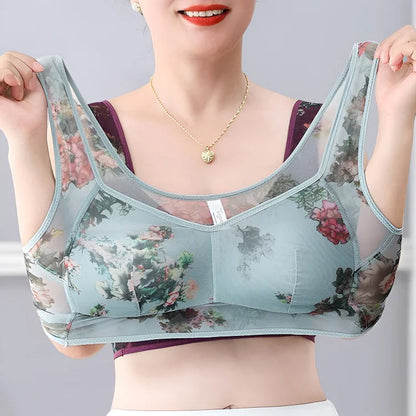 Pointed buttonless comfortable bra