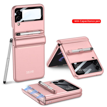 Magnetic All-included Shockproof Plastic Hard Cover For Galaxy Z Flip5 Flip4 Flip3