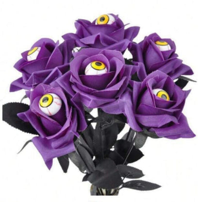 💀Devil Eye Black Rose Stem Decoration🌹 (BUY 5 GET 5 FREE)💥