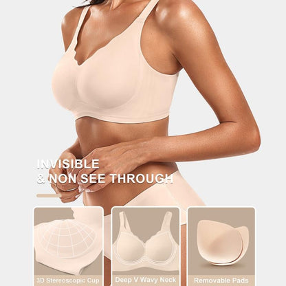 Seamless Wirefree Scalloped Bras