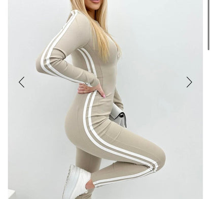 💃Women's Slim Fit Side Web Half-Zip Jumpsuit (🔥Same as in the video)