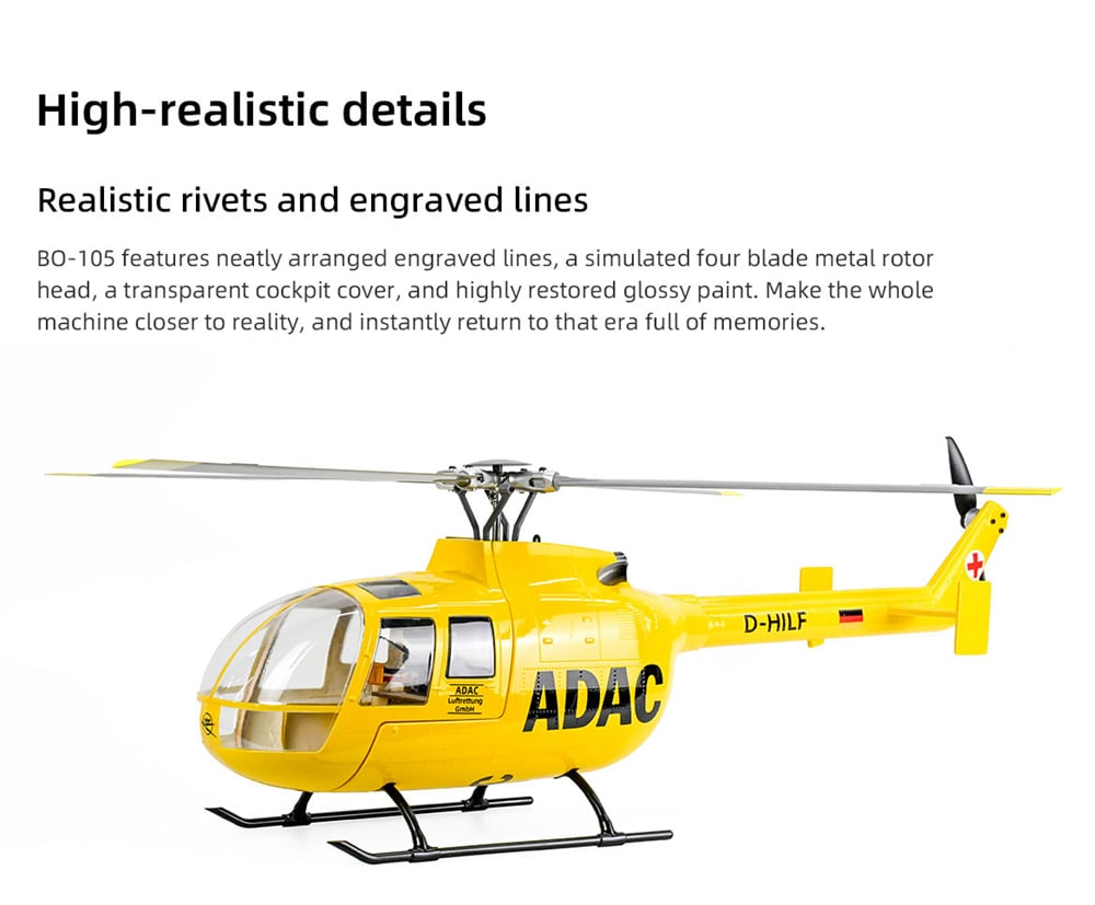 TOUCAN RC HOBBY Flywing BO105 RC Helicopter