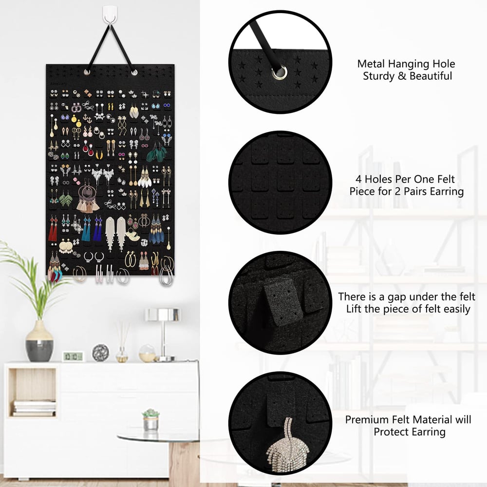 🔥2024 HOT SALE - Felt Hanging Jewelry Organizer
