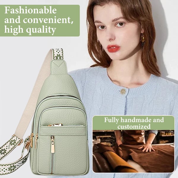 🔥Last Day Sale 49% OFF🏆️Anti-Theft Embroidery Solid Color Crossbody Bag for Daily Travel
